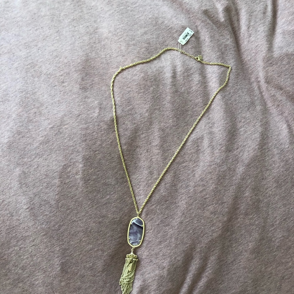 purple kendra scott necklace